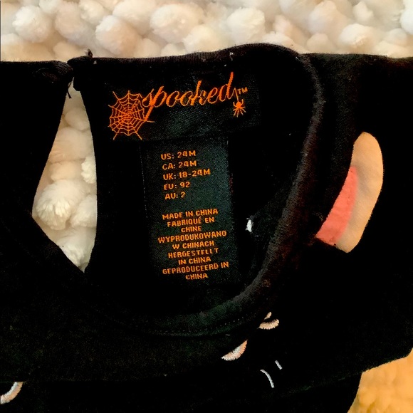 🐈Spooked Black Peplum Kitty Top (24M)🐈⬛ - Picture 2 of 7